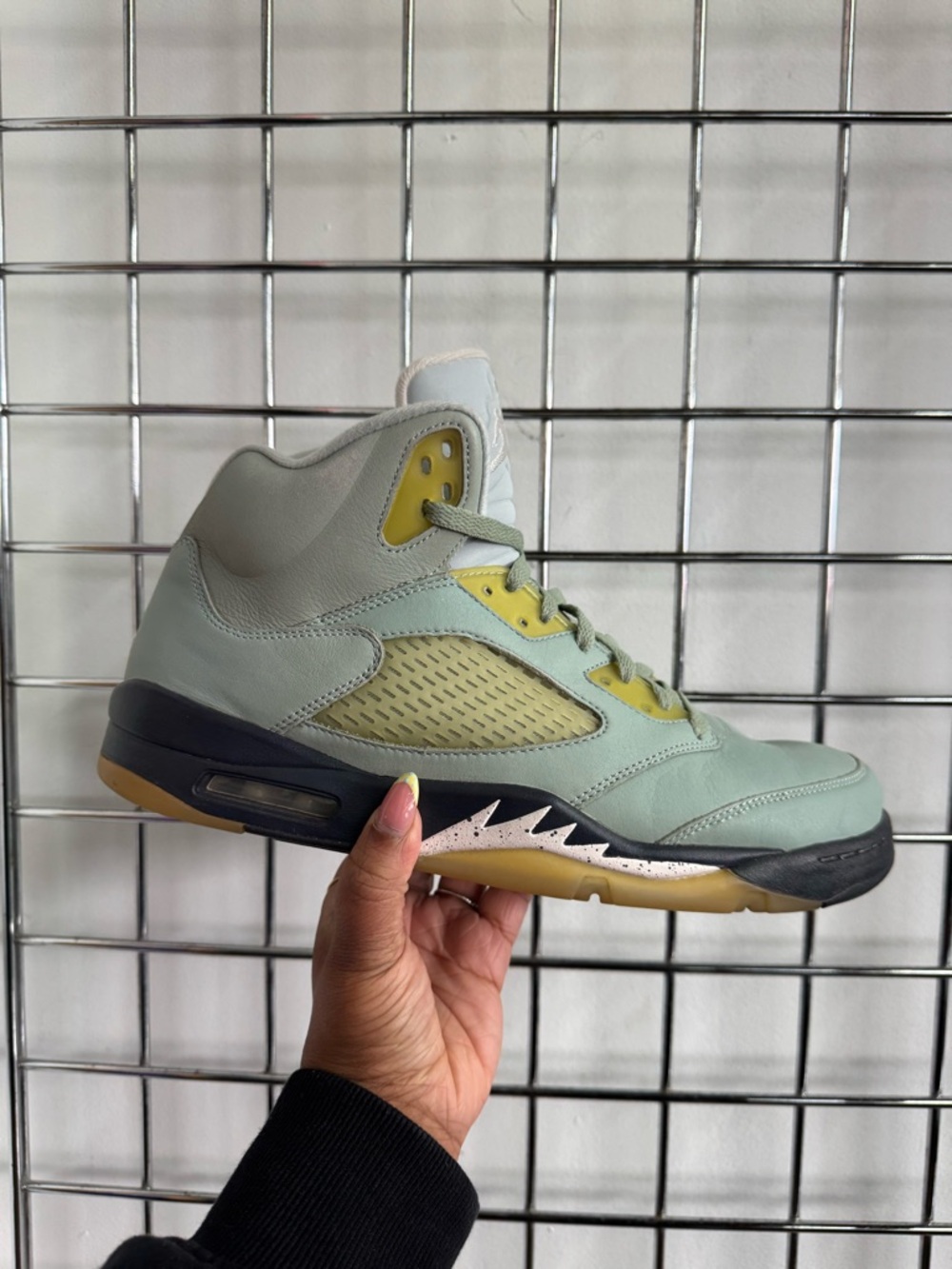 Nike Air Jordan 5 Retro Jade Horizon Mens Size 13 Green Silver DC7501-300 - Picture 2 of 10